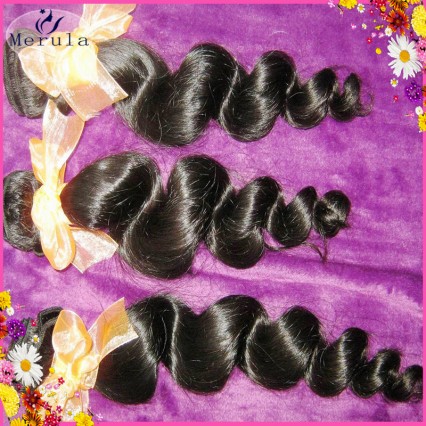 Tropical wave Raw Indonesian Loose curl 3pcs Luminous bundles Free Chemical process new premium Weaving Merula