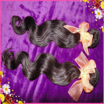 Indonesian unprocessed hair Body Wave natural raw hairs 2 bundles/lot Big Promotion For Black Miss  New Style