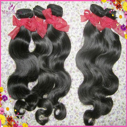 LUXURIOUS Raw Filipino Black Wavy Hair Extensions 2pcs/lot Body Wave Virgin human hairs Merula Today's Deal