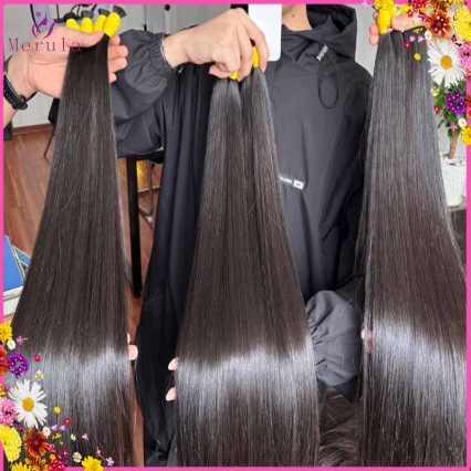 Bulk Straight Hairs  Double Drawn different colors 100g/piece Top Quality Raw human hair 1 bundle full ends