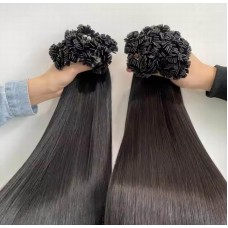 Celebrity Flat tips Keratin tips Hair Extensions Raw Single donor Human Hair  100grams(2packs) Thick ends