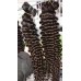 2 bundles Cuticle aligned raw temple Vietnamese tight curly Virgin hair bundles Natural color silky deep curly