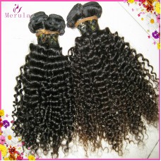 Dreadlock South Asian Laotian deep curly raw unprocessed virgin hair 2pcs/lot natural color weaving weft Black Label