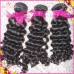 Shiny Single donor Deep wave Laotian hair 3pcs/lot Curly weave Natural color Amazing texture