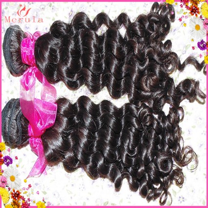 Laotian Raw Unprocessed human hair extension big curls 2 bundles deep wave most popular Celebrity hairs