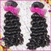 Shiny Single donor Deep wave Laotian hair 3pcs/lot Curly weave Natural color Amazing texture