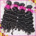 Shiny Single donor Deep wave Laotian hair 3pcs/lot Curly weave Natural color Amazing texture