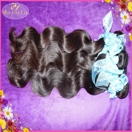 100g Virgin Indian wavy Unprocessed Raw Hairs export quality weave 1 piece wet waves machine made hair weft