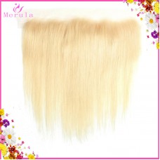 Raw Russian blonde 613 frontal single donor hair Straight&wavy options 100% human hair Merula Transparent lace New